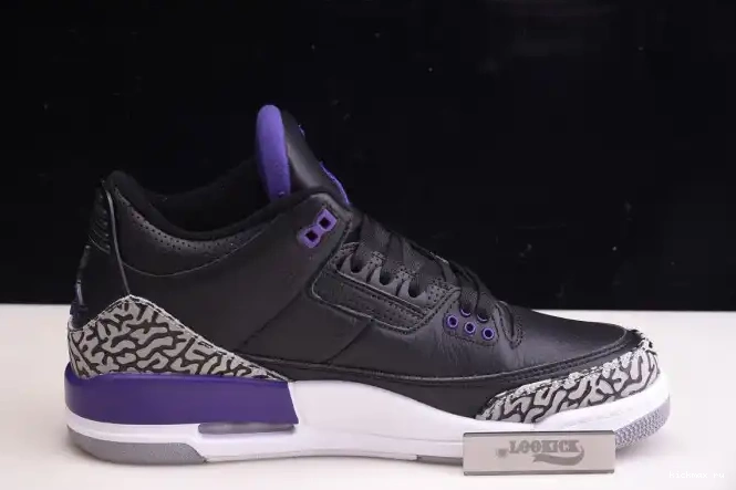 Cheap Kickmax Jordan Retro Black Court Air 3 CT8532-050 Purple 0620